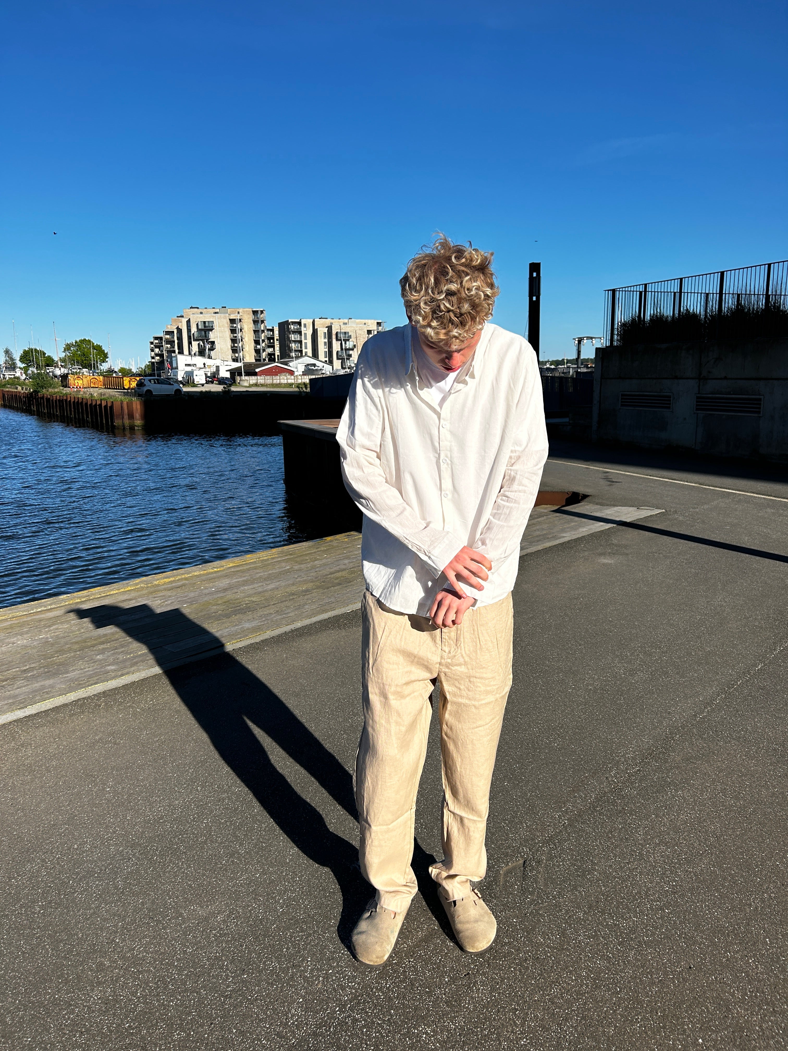 LANGÆRMET HØRSKJORTE - HVID