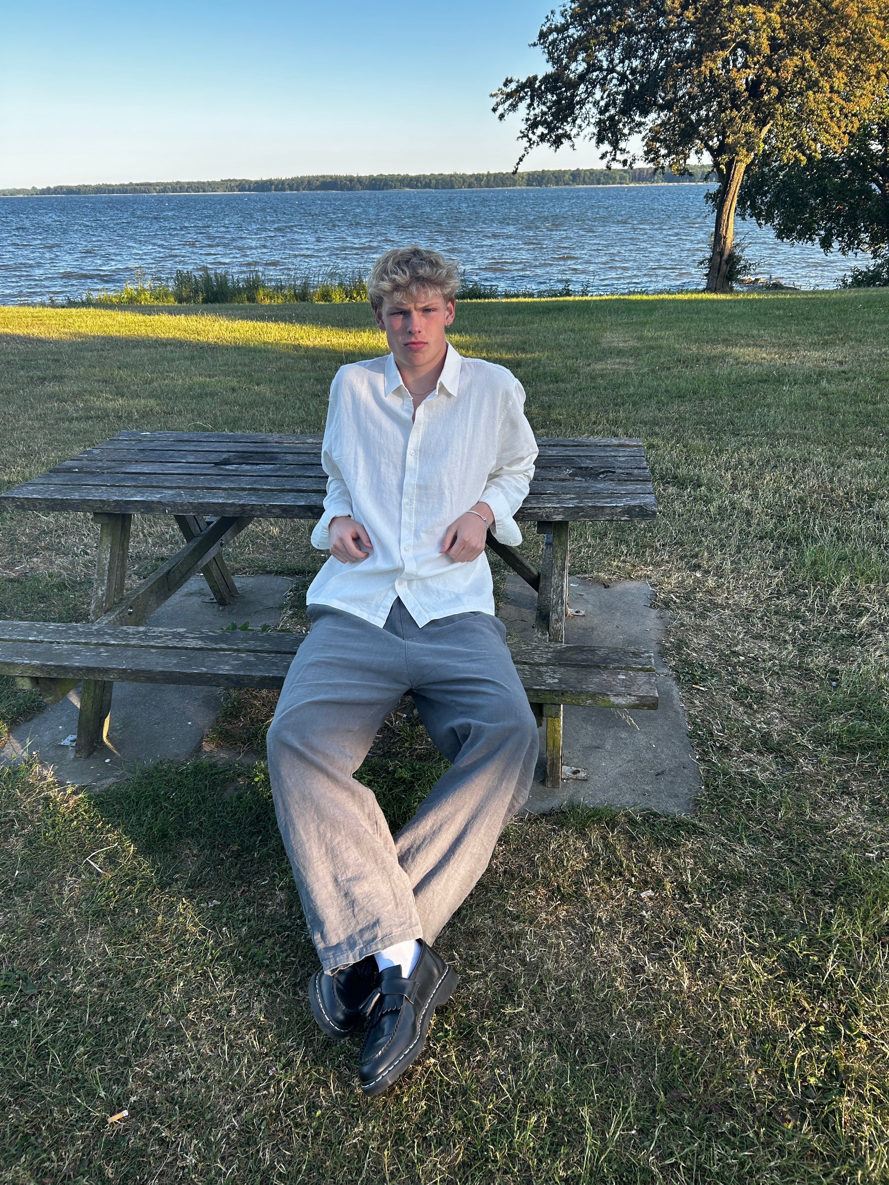 LANGÆRMET HØRSKJORTE - HVID