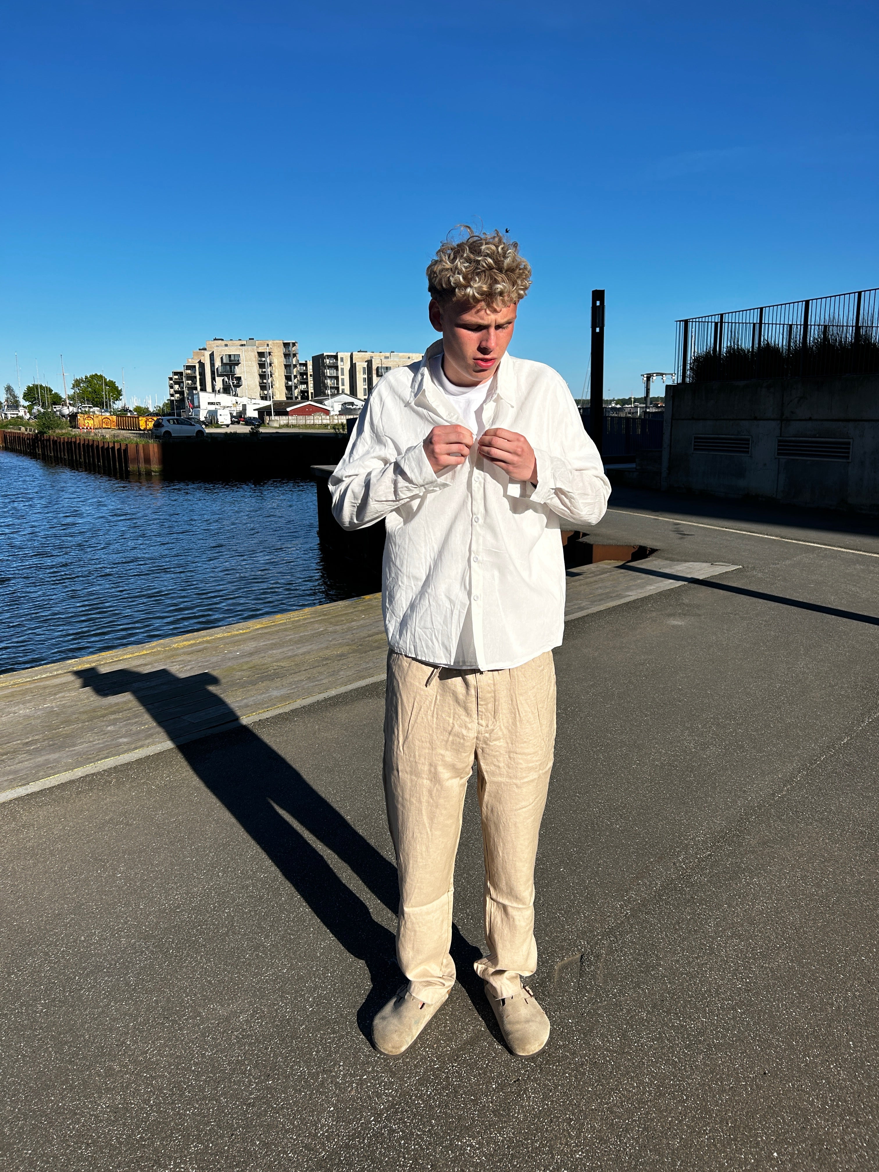 LANGÆRMET HØRSKJORTE - HVID