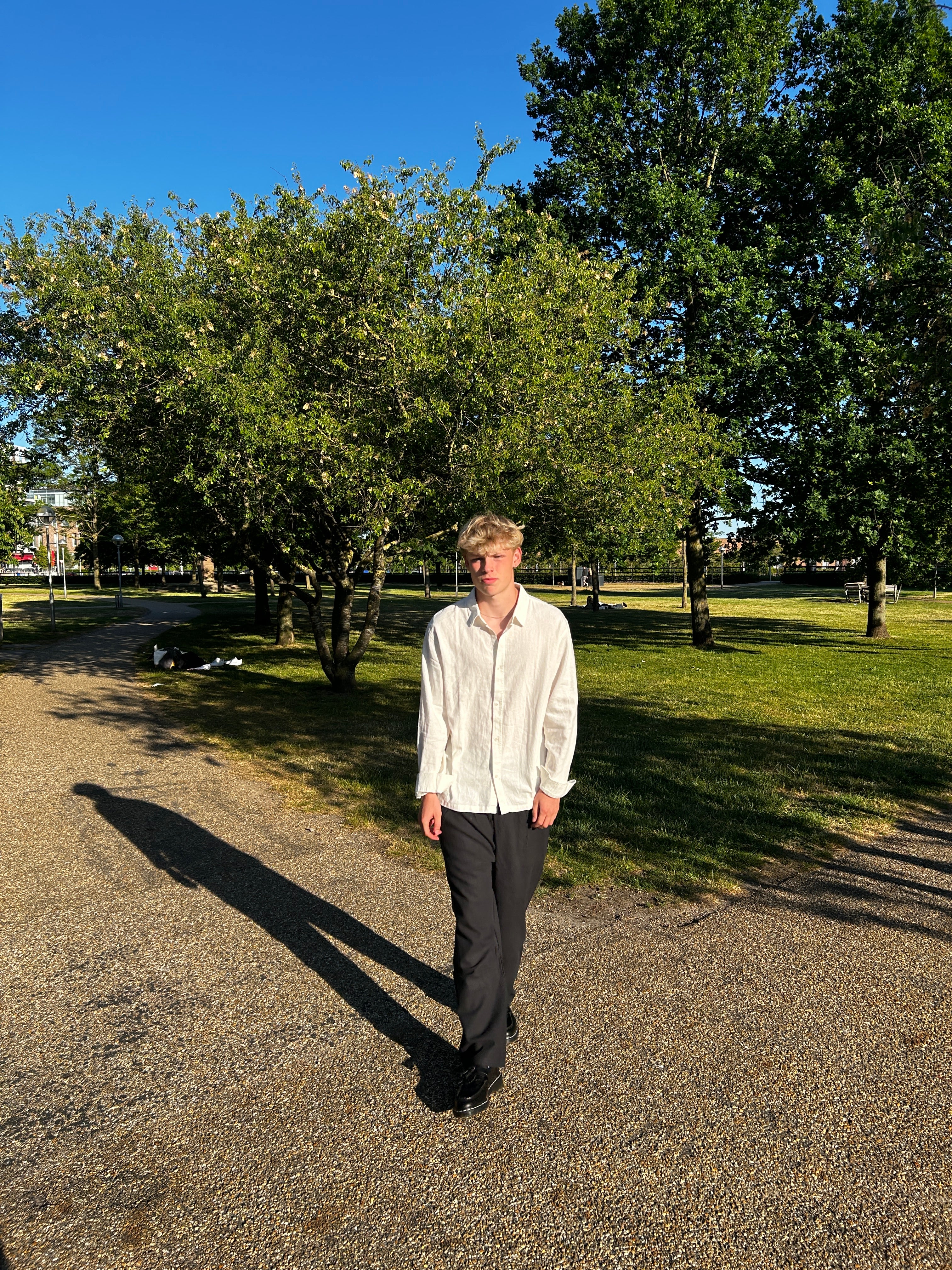 LANGÆRMET HØRSKJORTE - HVID