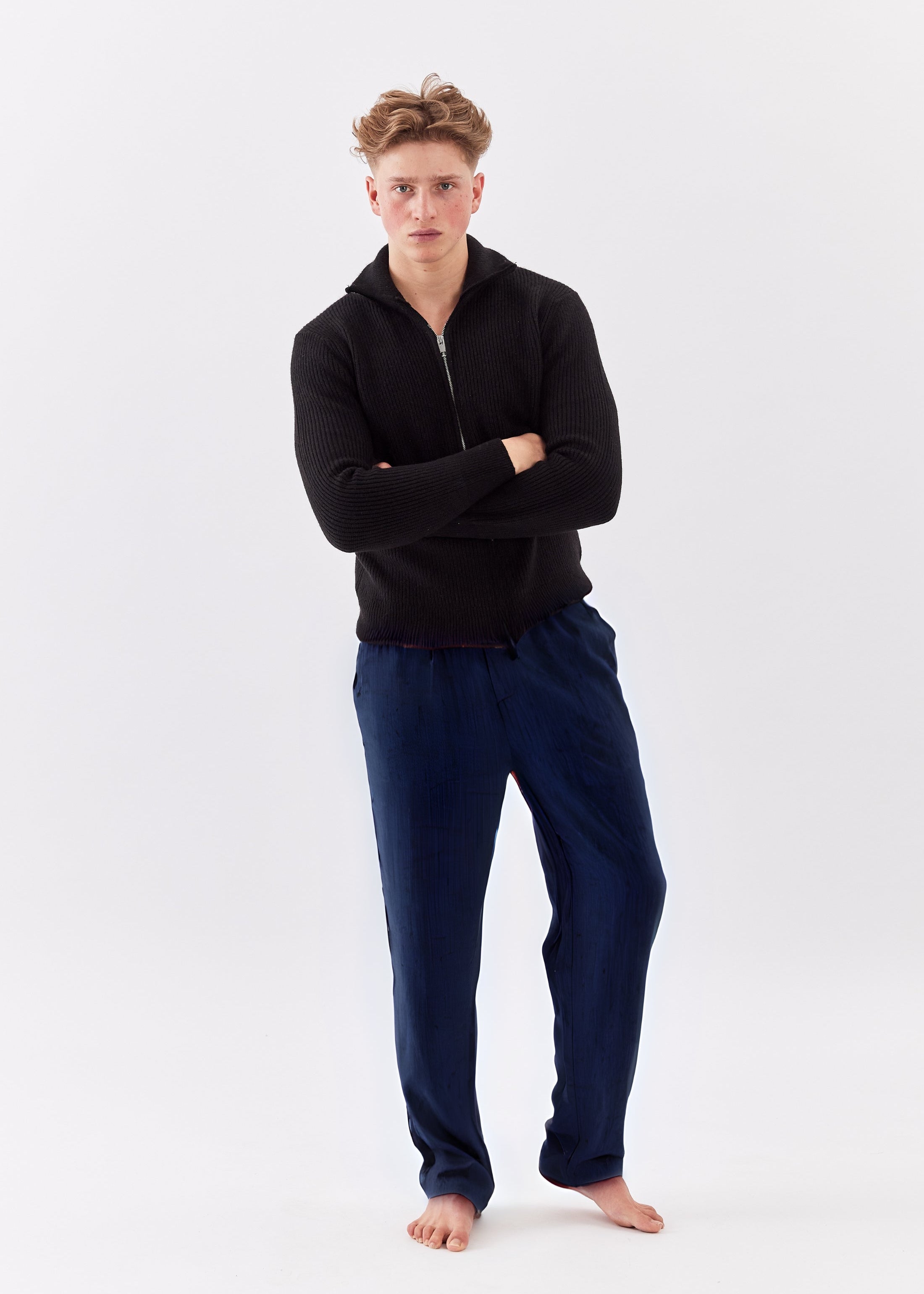 HØRBUKSER - NAVY BLÅ