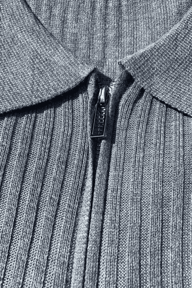 Half zip (grå)