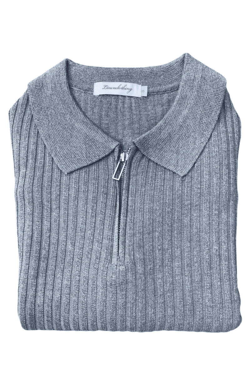 HALF ZIP - GRÅ