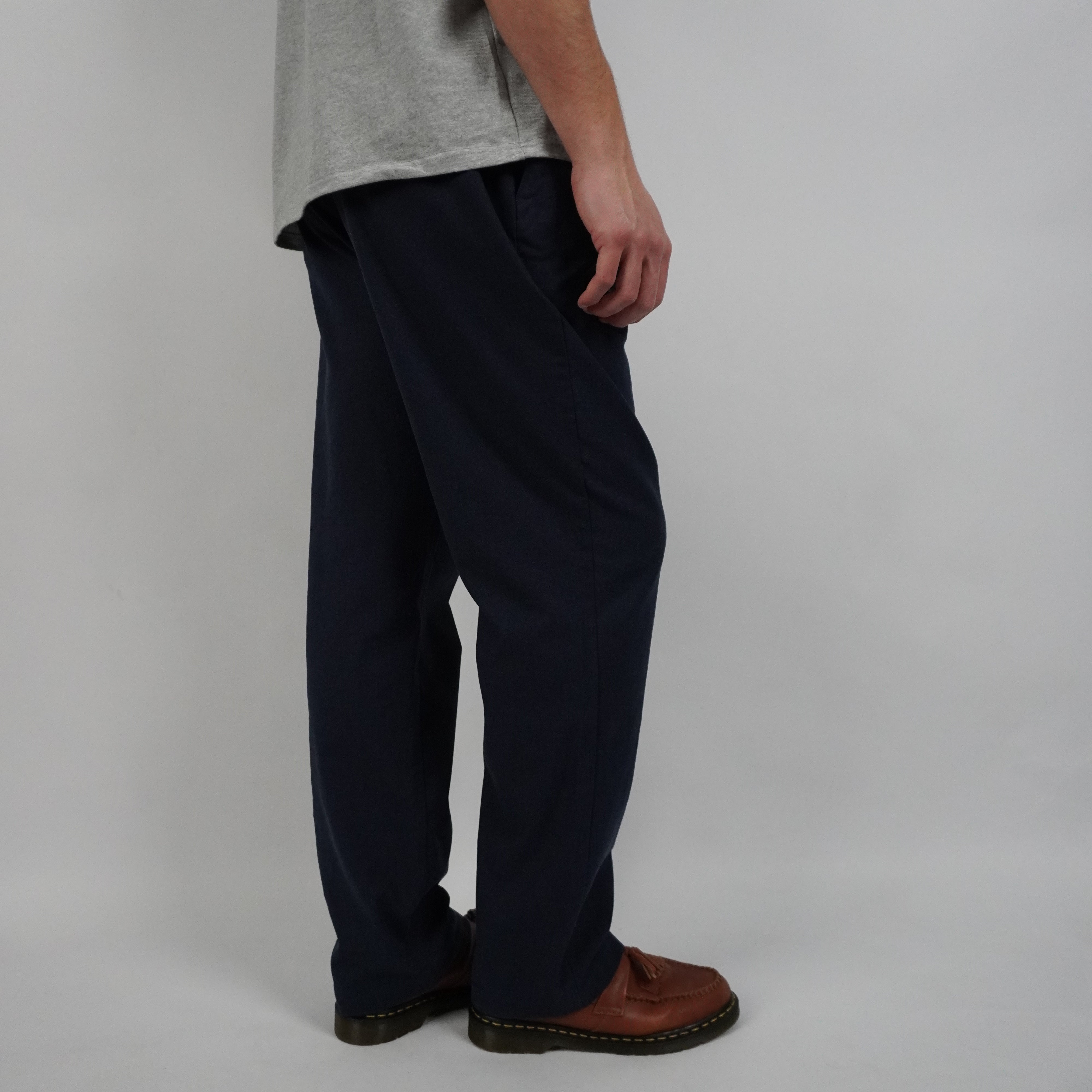 BAGGY HØRBUKSER - NAVY