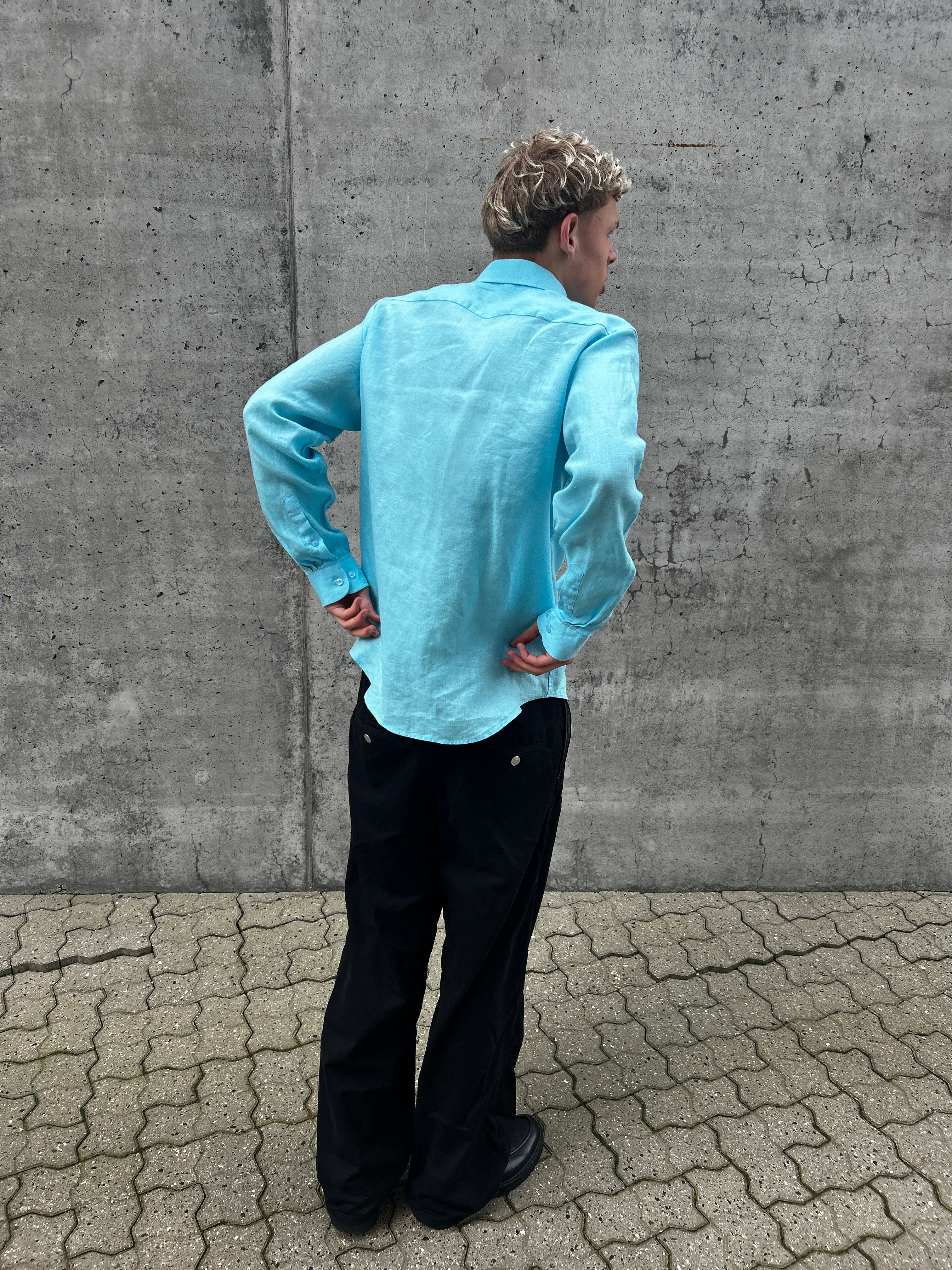 LANGÆRMET 100% HØRSKJORTE - FESTFARVEN