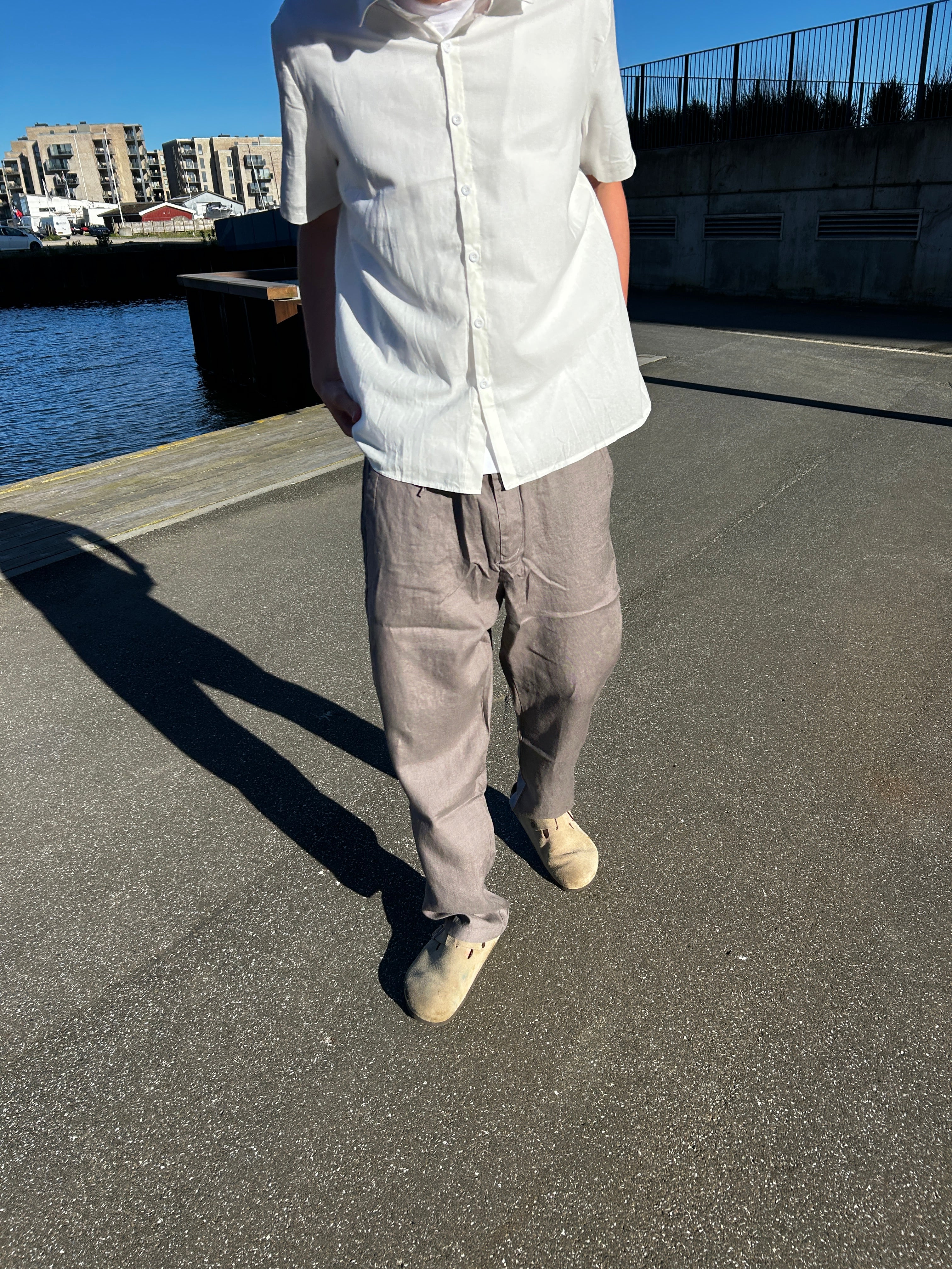 100% HØRBUKSER - GRÅ