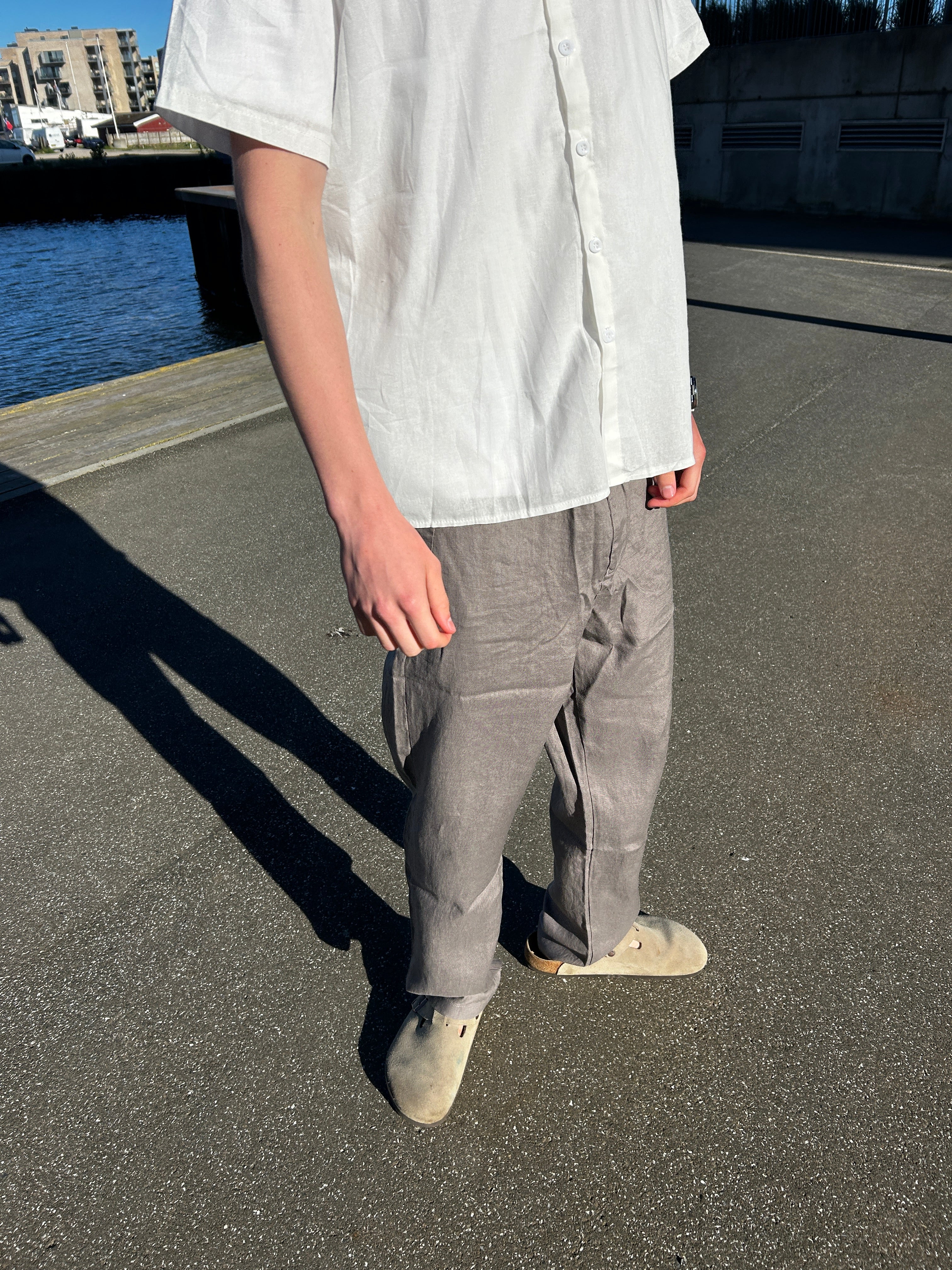 100% HØRBUKSER - GRÅ