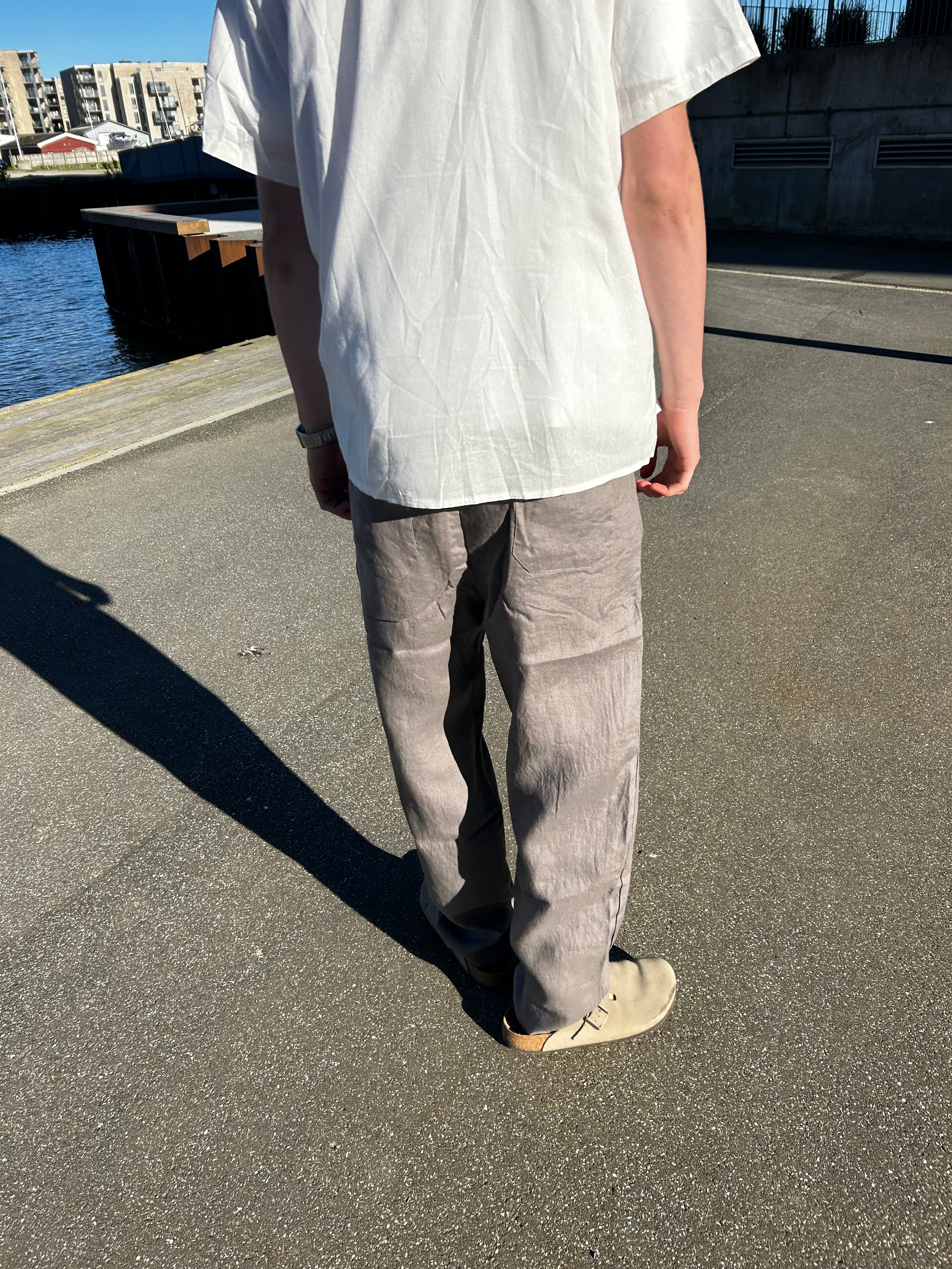 100% HØRBUKSER - GRÅ