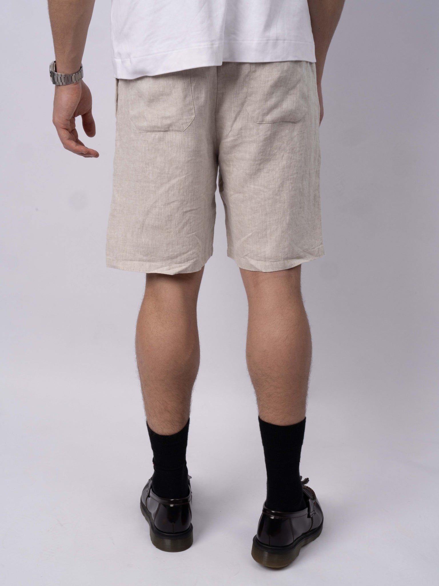 Hørshorts (beige)